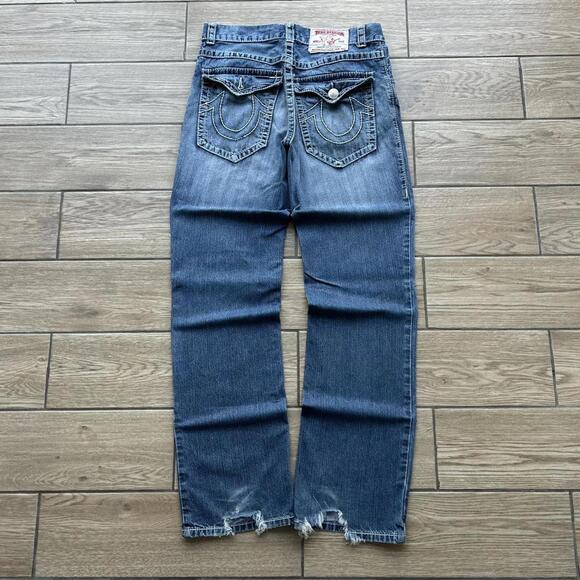 Y2K True Religion Billy Super T Baggy Denim Jeans - Picture 1 of 8